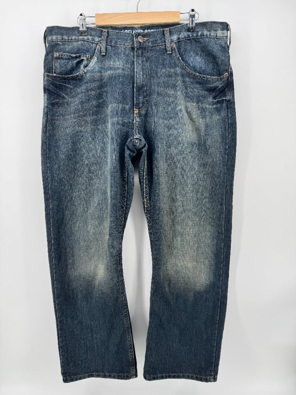 Lee Dungarees Mens 38x30 Relaxed Boot Jeans Medium Wash Blue Denim Bootcut